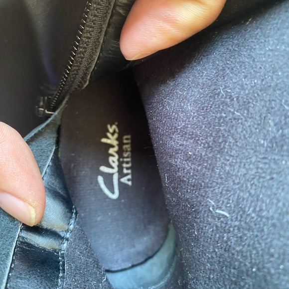 Clarks Artisan Dara 84950 Women’s Black Leather Zip Up Ankle Boots Size 5.5M - Picture 10 of 12